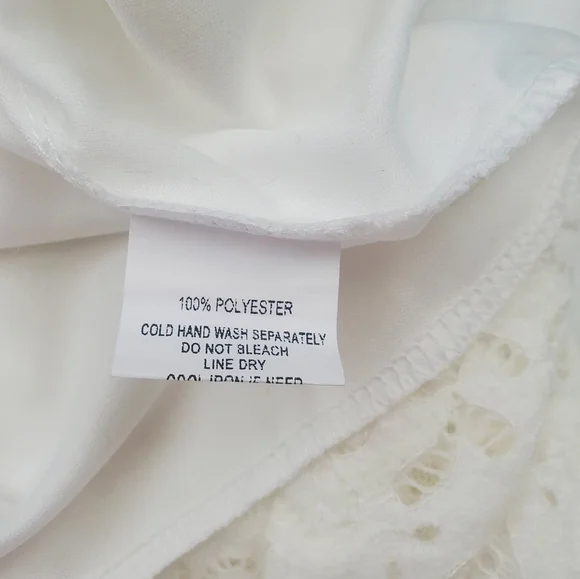 NWT Papa Vancouver White Lace Dress Asymmetrical A-line Sleeveless Summer Medium - Picture 9 of 13